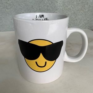 Coffee Mug, “To Cool For This”.  16oz, Joe Cool Smile Face.